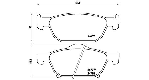 MAGNETI MARELLI Piduriklotsi komplekt,ketaspidur 363700428044